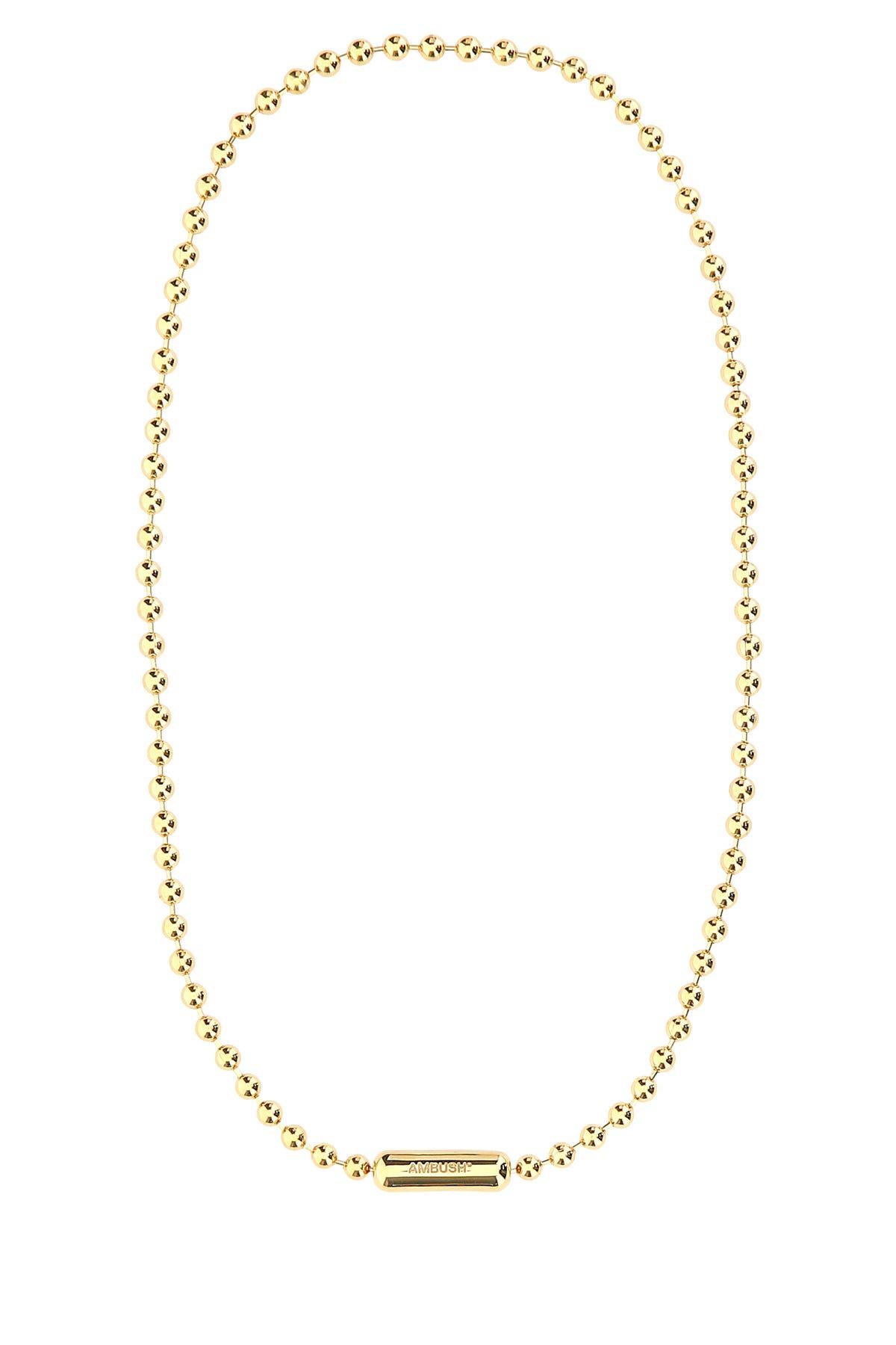 Ambush 925 Silver Ball Chain Necklace in White for Men | Lyst