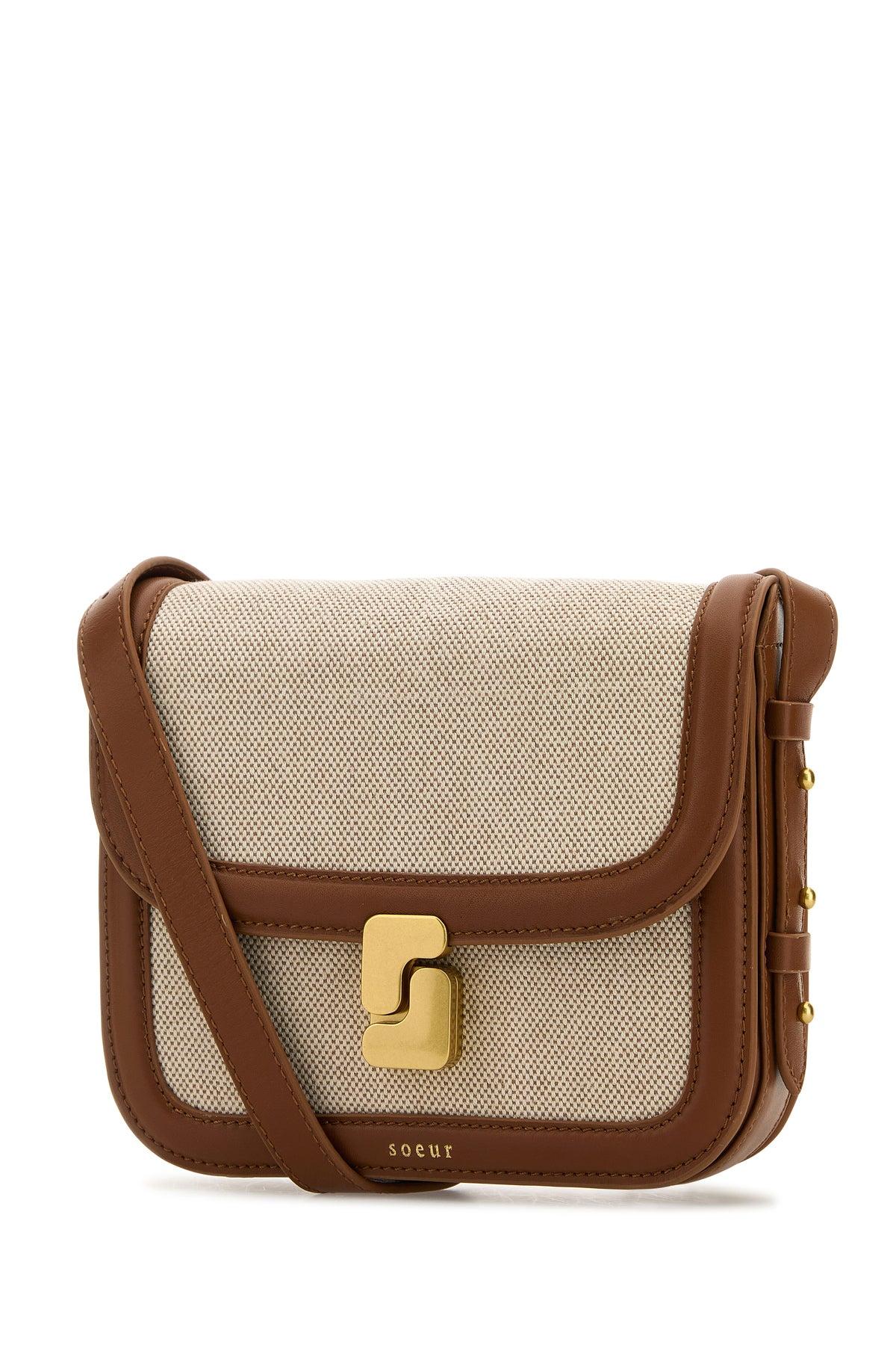 Soeur Two-tone Canvas Mini Bellissima Crossbody Bag in Brown Lyst UK