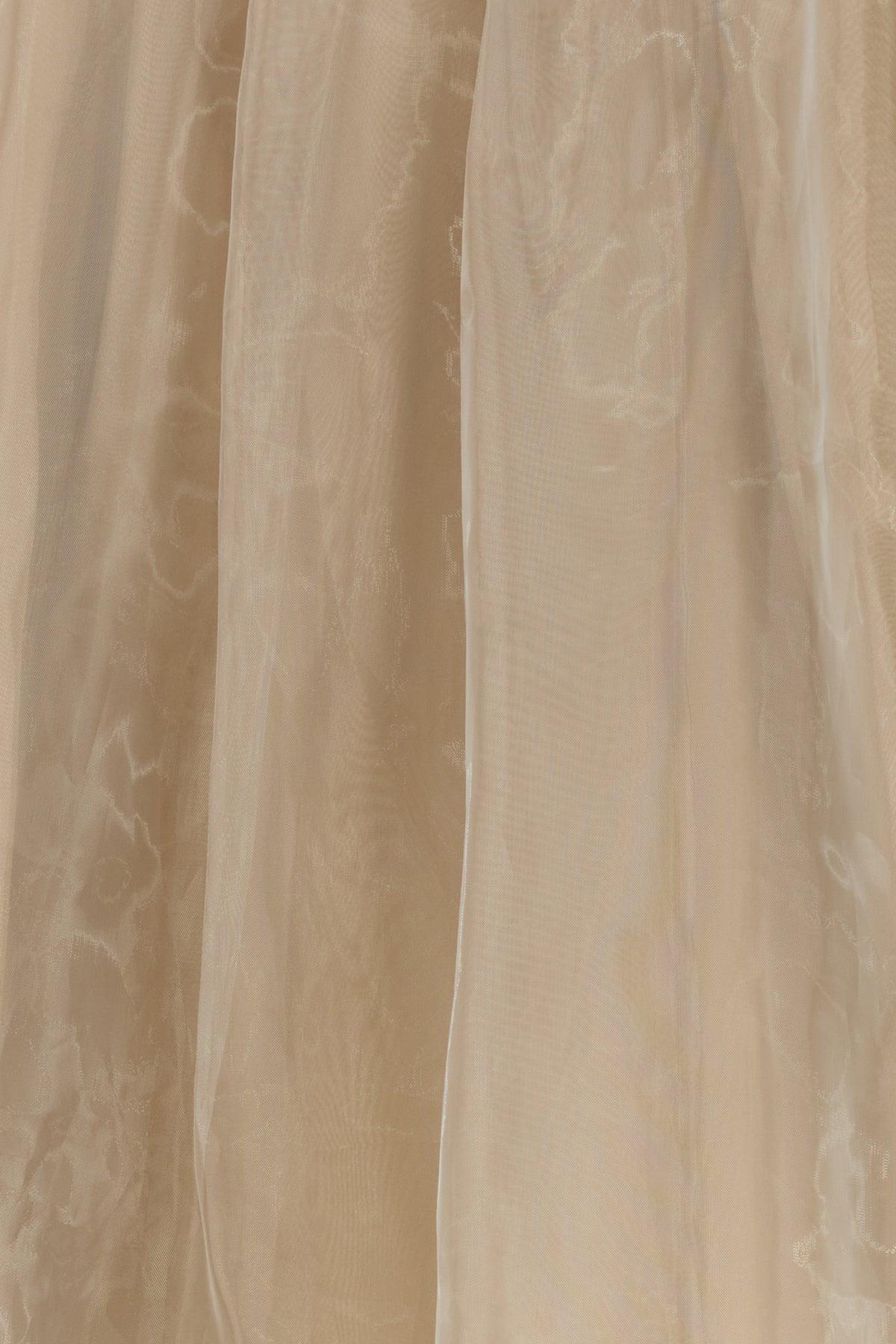 【送料&関税込】Zimmermann Cappuccino Organza Dawning Skirt Hypnotic Shirred Maxi Skirt Cream Peony Online | Zimmermann