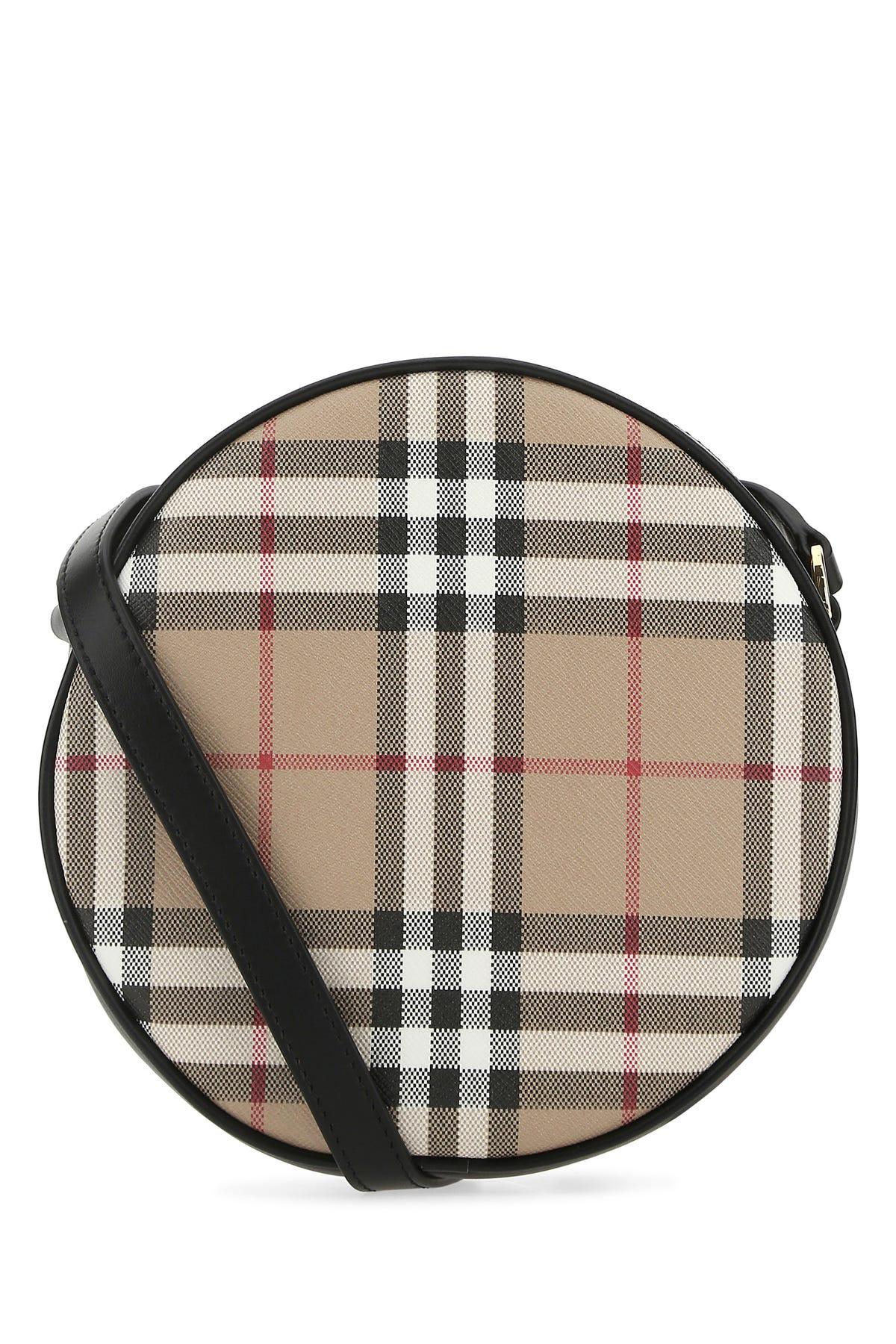 Burberry Neutrals House Check Louise Crossbody Bag