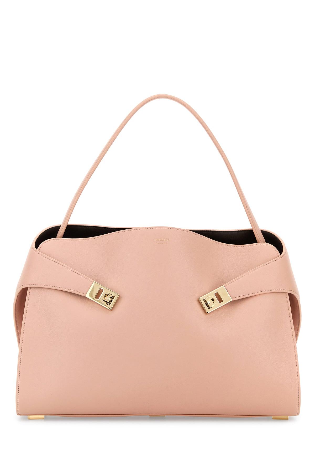 トートバッグ SALVATORE FERRAGAMO Pink Leather Large Hug Soft Shoulder Bag Ferragamo Salvatore Leather Large Hug Soft Shoulder Bag in