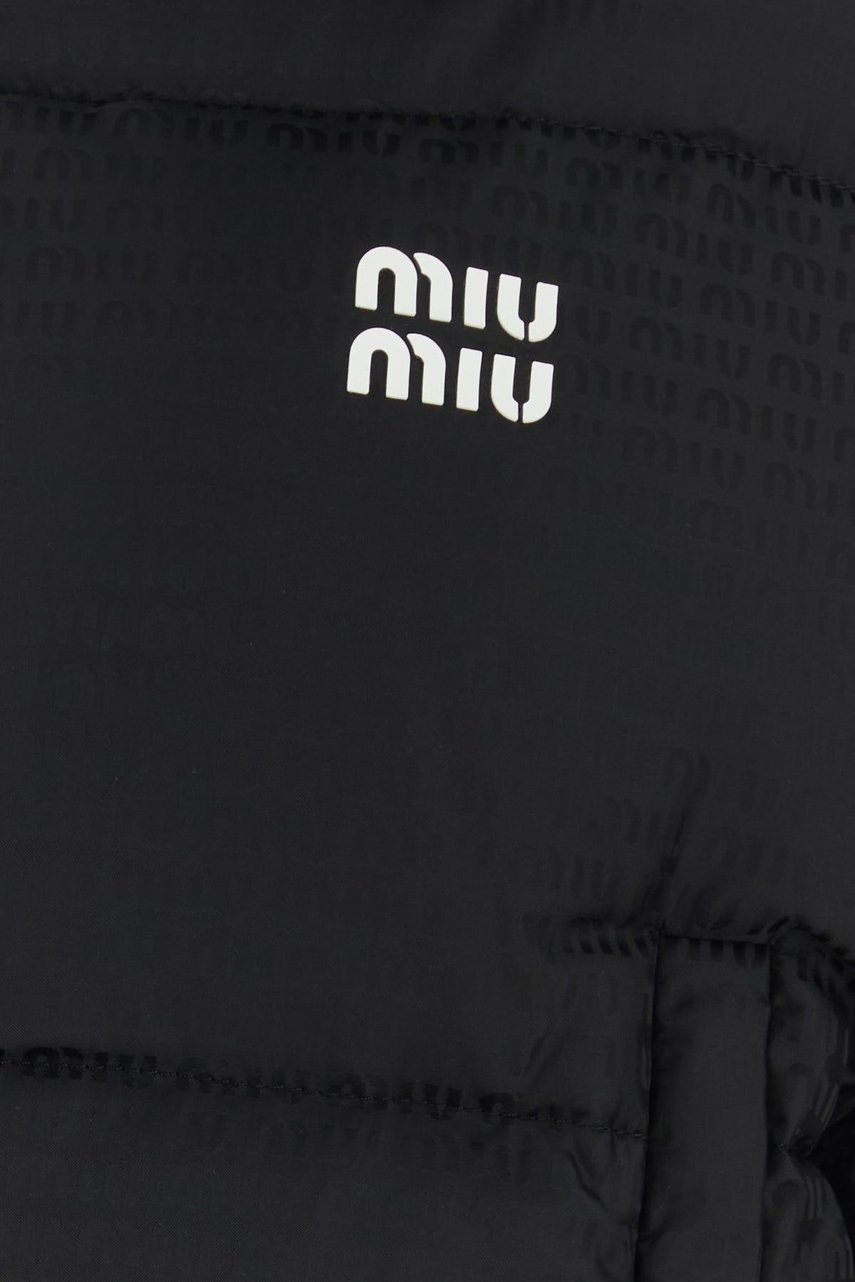 Miu Miu Black Nylon Down Jacket | Lyst Miu Miu Black Nylon Down Jacket | Lyst