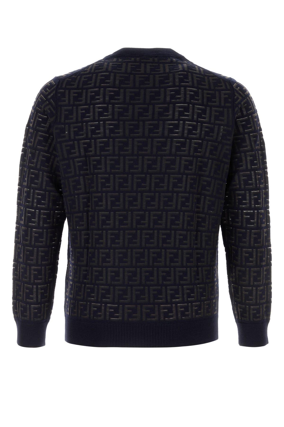 Fendi Crew Ff All Over in Blue for Men Lyst UK