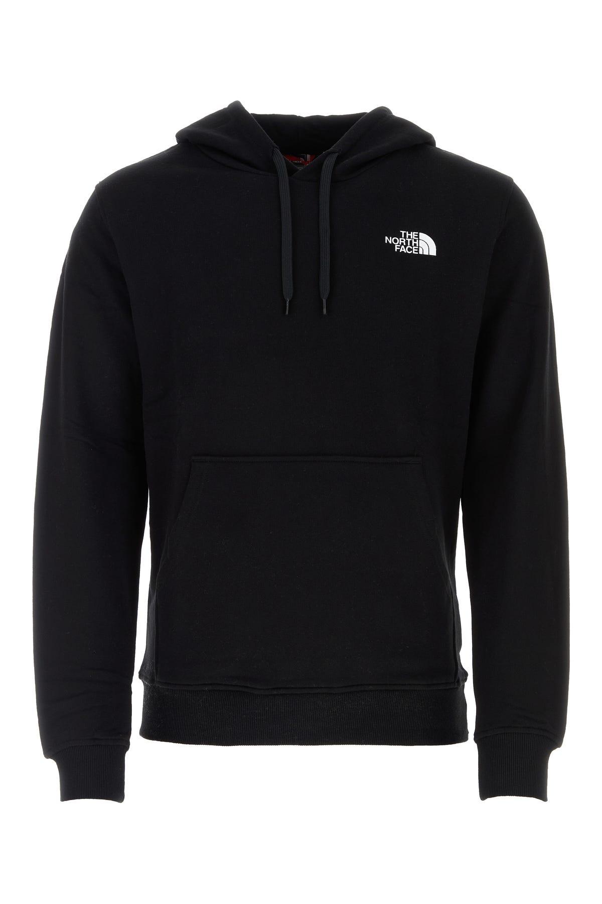 The North Face Logo Detailed Drawstring Hoodie in Black for Men | Lyst