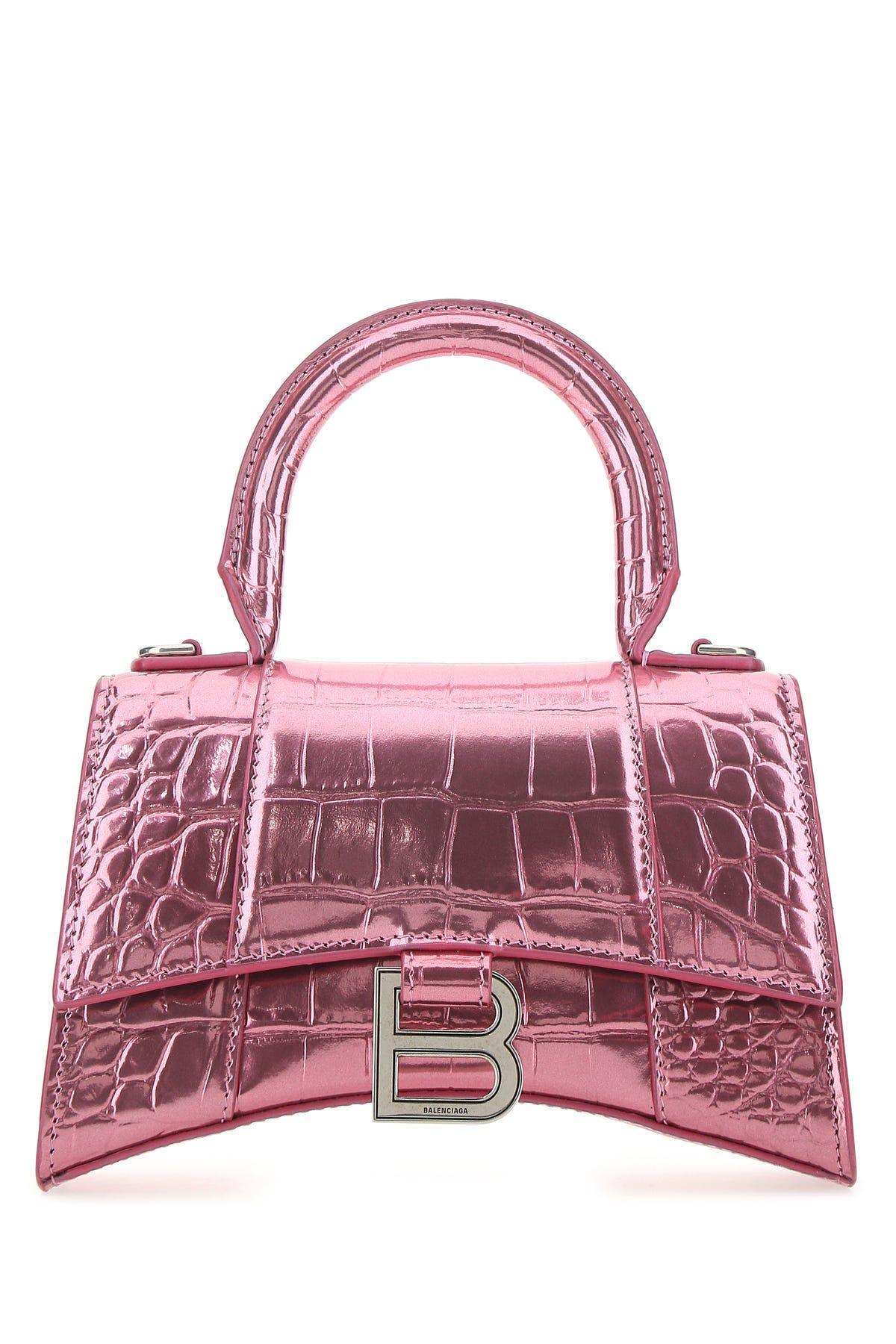 Pink Balenciaga Hourglass Leather Satchel – Designer Revival