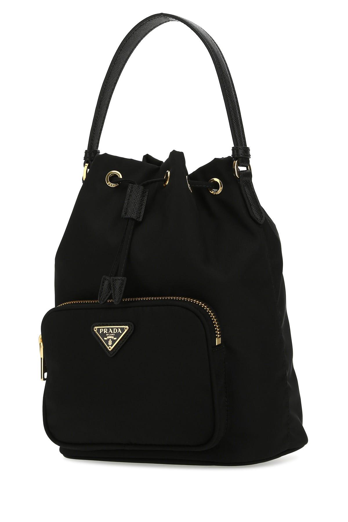Prada Black Nylon Bucket Bag | Lyst
