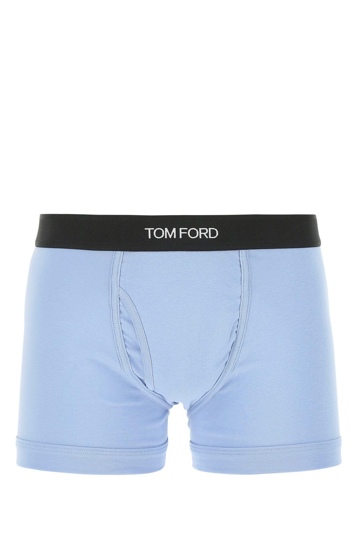 Tom Ford Stretch Cotton Boxer Lightblue for Men Lyst