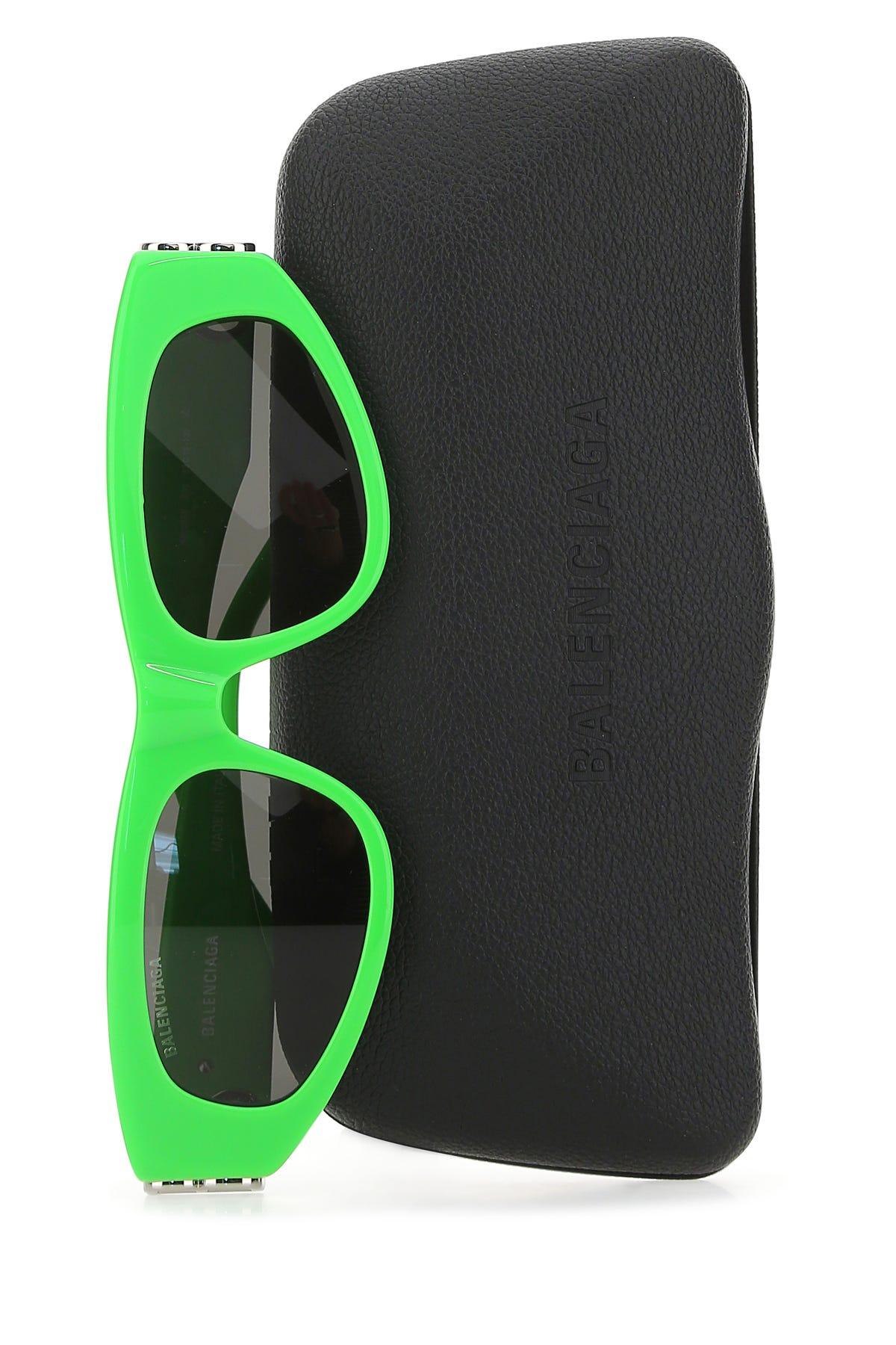 Balenciaga Acetate Sunglasses in Green | Lyst