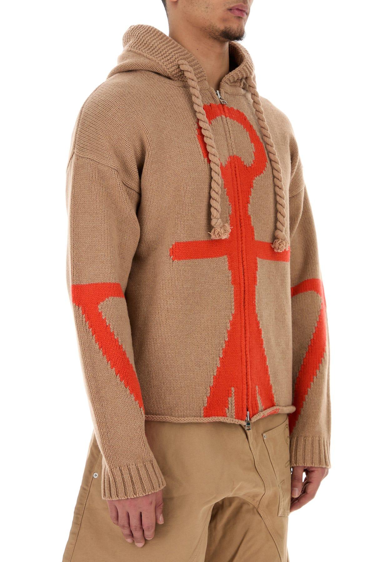 パーカー・フーディ Jw Anderson Camel Wool Sweatshirt JW Anderson Jw Anderson Camel Wool Sweatshirt in Orange | Lyst
