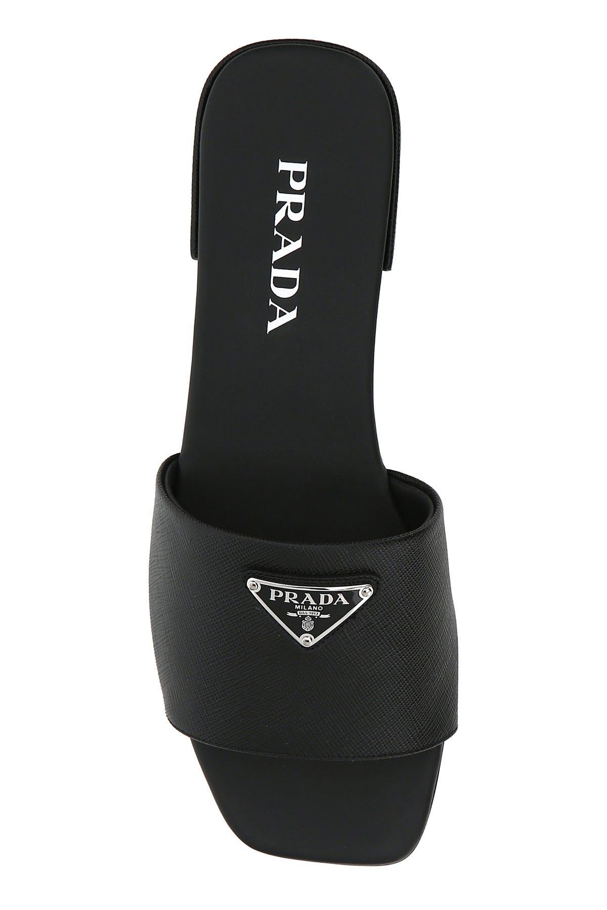 prada leather slippers