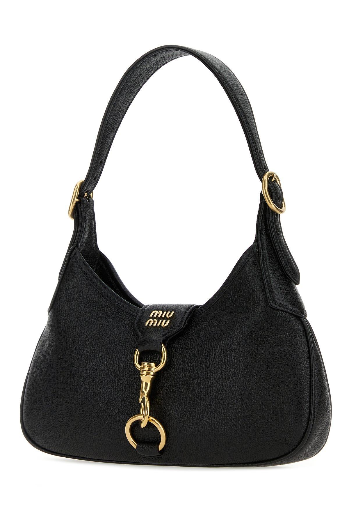 Miu miu black shoulder bag best sale