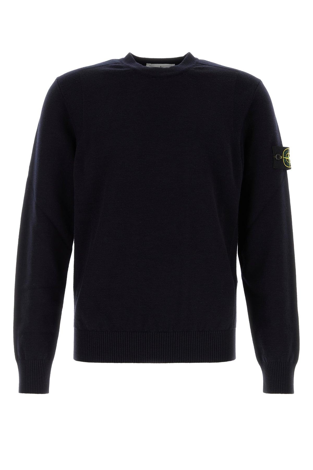 Stone Island Midnight Wool Blend Sweater in Blue for Men