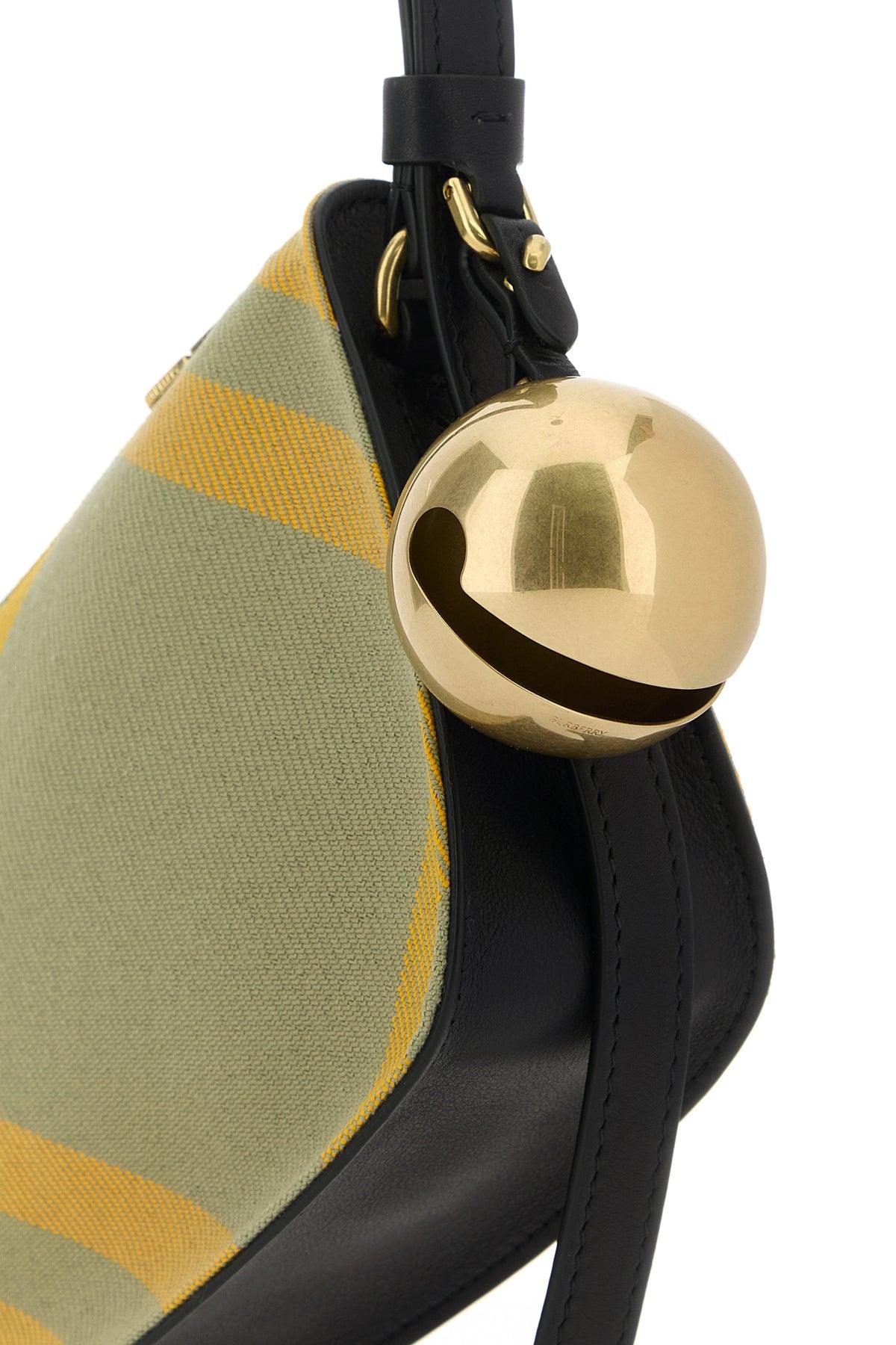 ショルダーバッグ・ポシェット BURBERRY EMBROIDERED CANVAS MINI SHIELD SHOULDER BAG Burberry Embroidered Canvas Mini Shield Shoulder Bag in