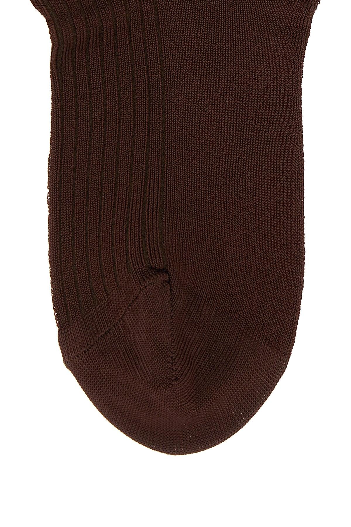 タイツ・ソックス Mm6 Maison Margiela Brown Stretch Viscose Blend Socks MM6 by Maison Martin Margiela Socks for Women | Online Sale