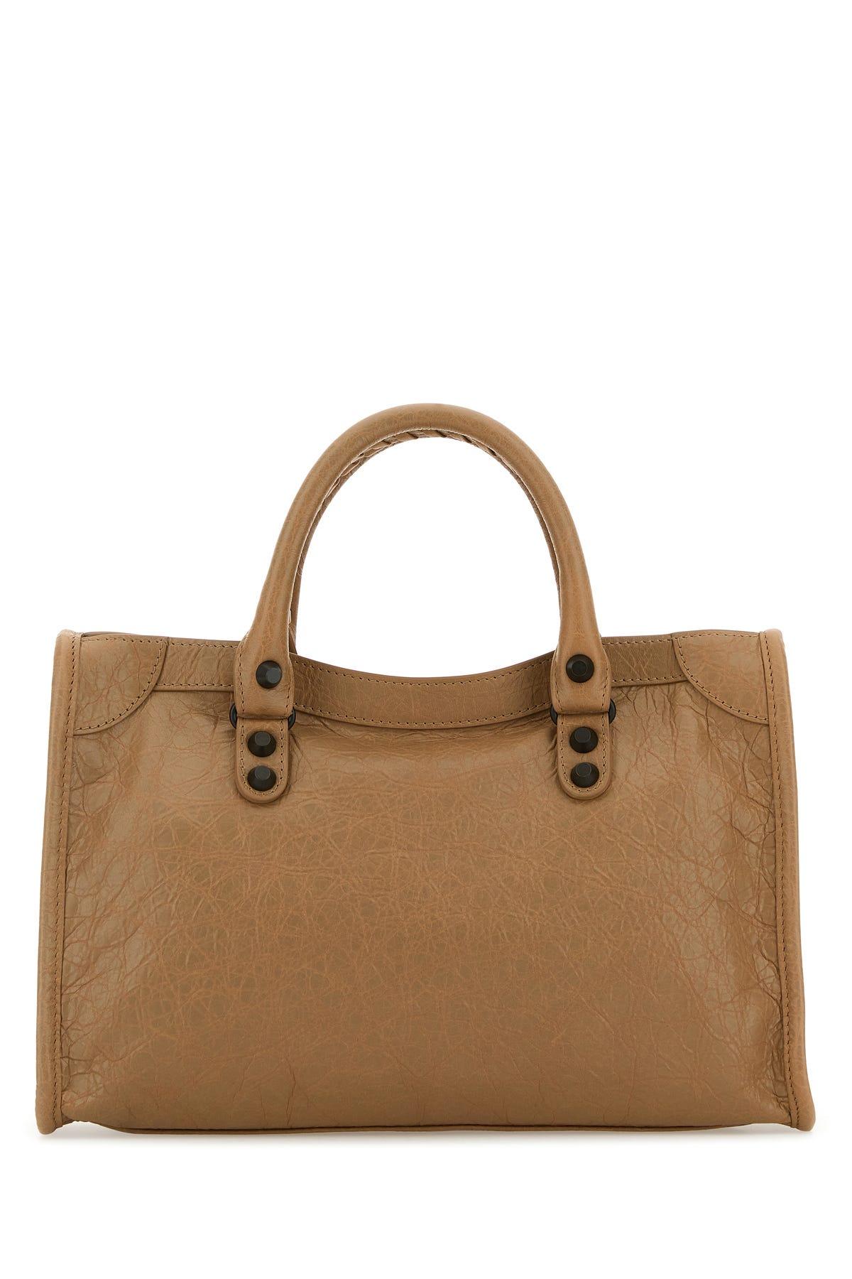 Balenciaga Camel Leather Small Le City Handbag in Brown | Lyst