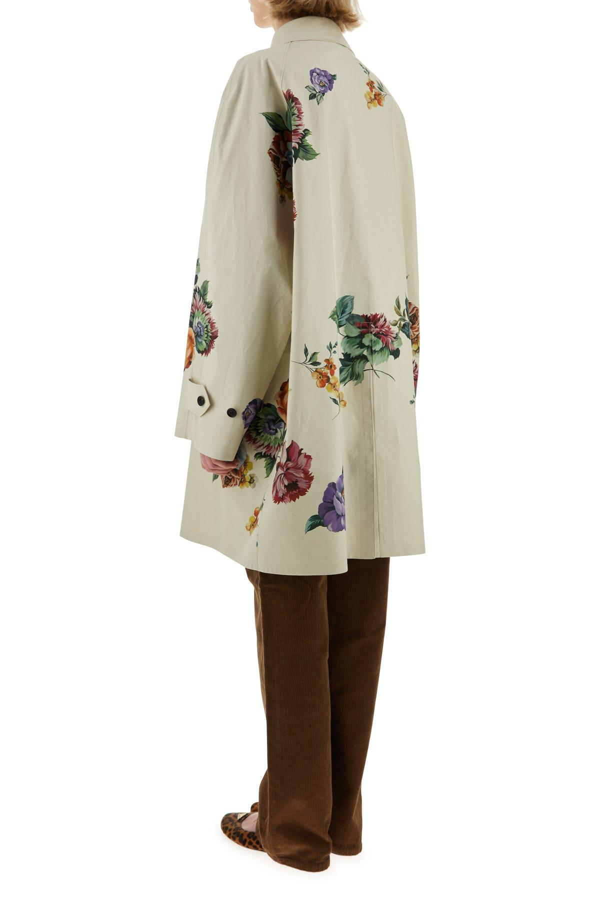 コート Prada Printed Cotton Overcoat Prada Printed Cotton Overcoat in White | Lyst