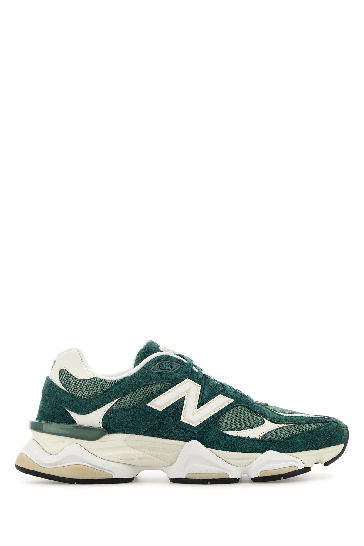 New Balance Two-tone Mesh And Suede 9060 Sneakers in Green Lyst