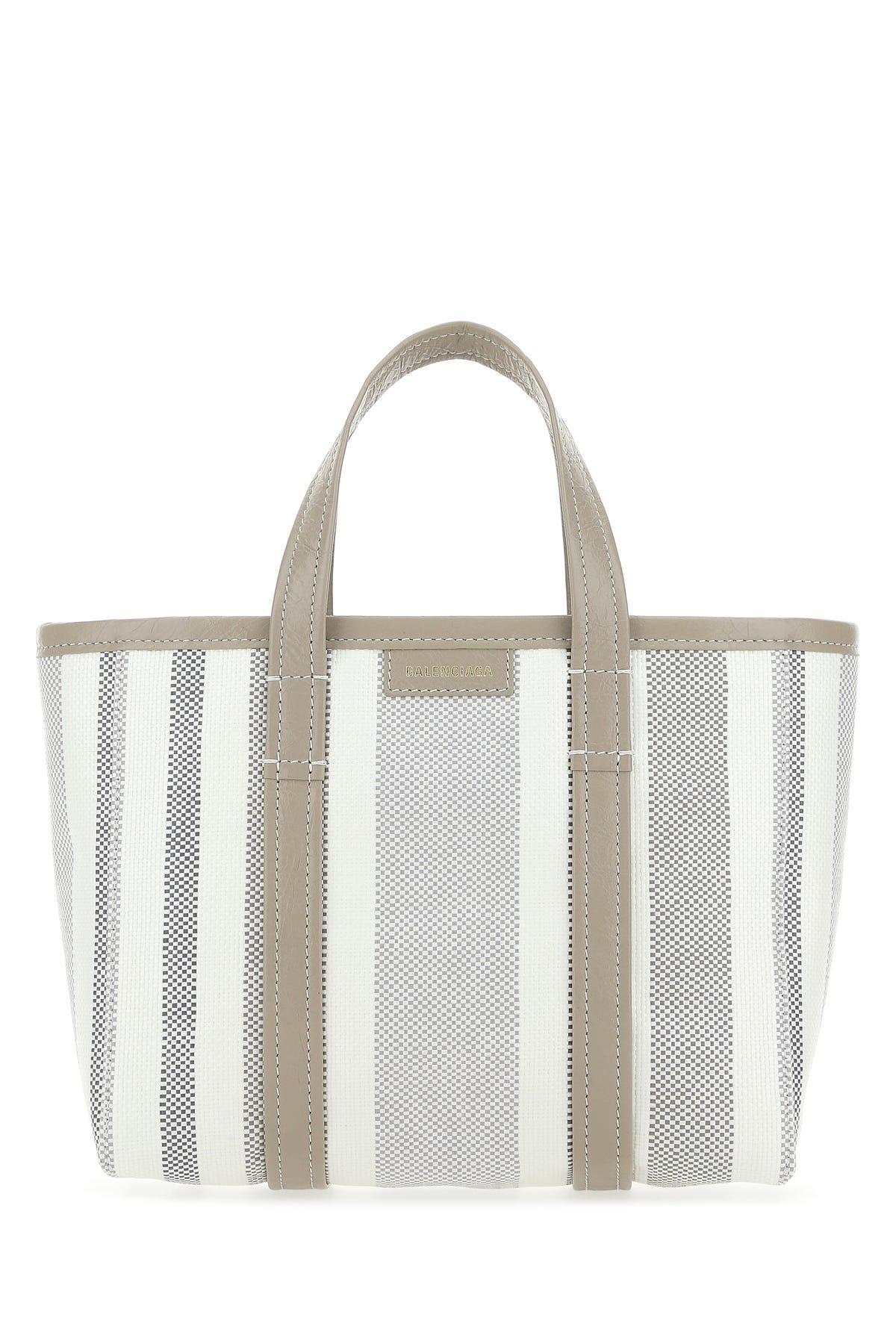 Balenciaga Striped Small Tote Bag | Lyst