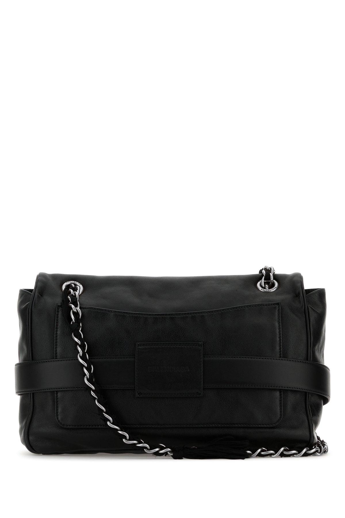 ショルダーバッグ・ポシェット Balenciaga Black Leather Modu Shoulder Bag Balenciaga Leather Modu Shoulder Bag in Black | Lyst
