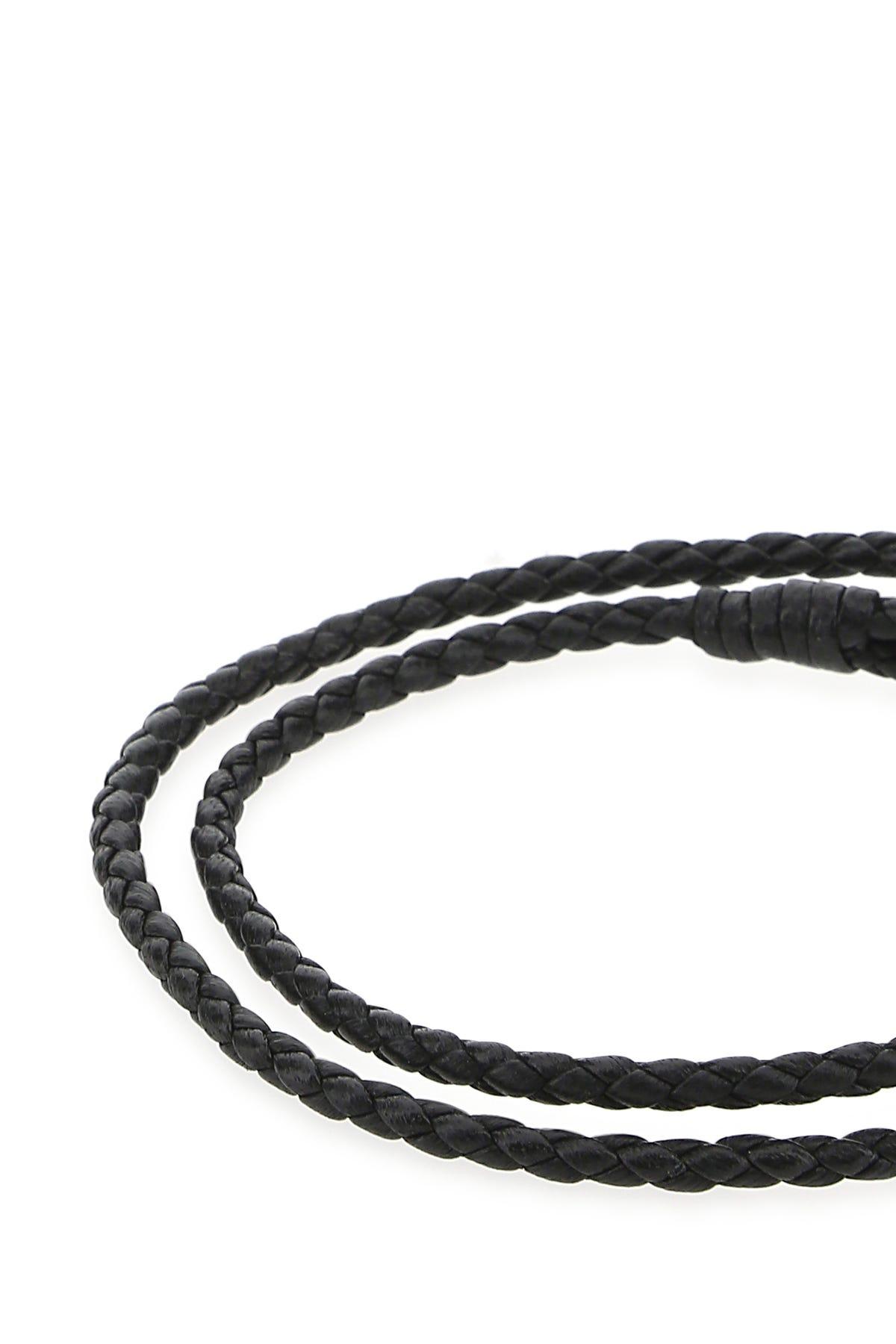 Tom Ford Woven Leather Bracelet - Black