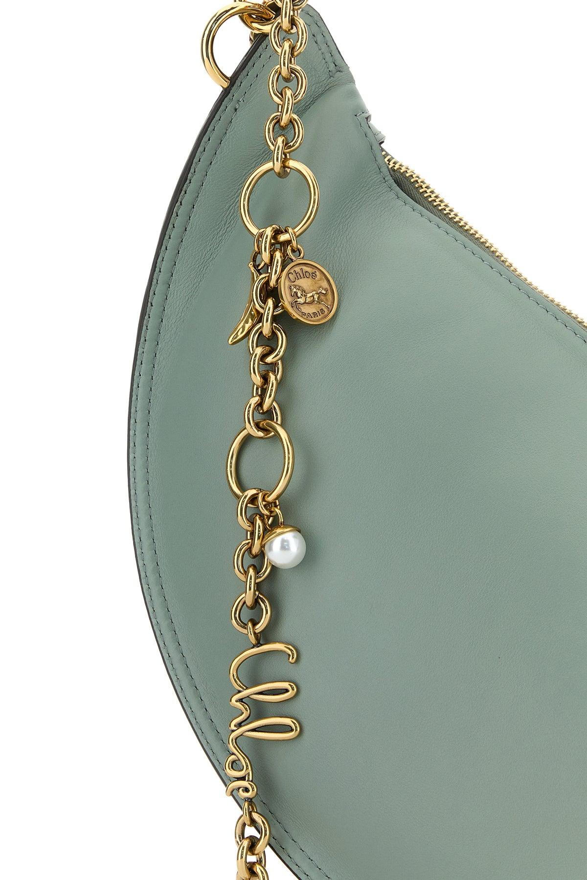 CHLOE Sea Green Nappa Leather Chloe Icons Shoulder Bag