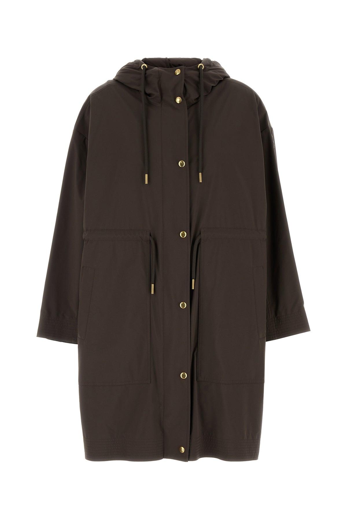 【関税&送料込】Moncler Brown Nylon Sainbel Parka Moncler Coats for Women | Online Sale up to 21% off | Lyst