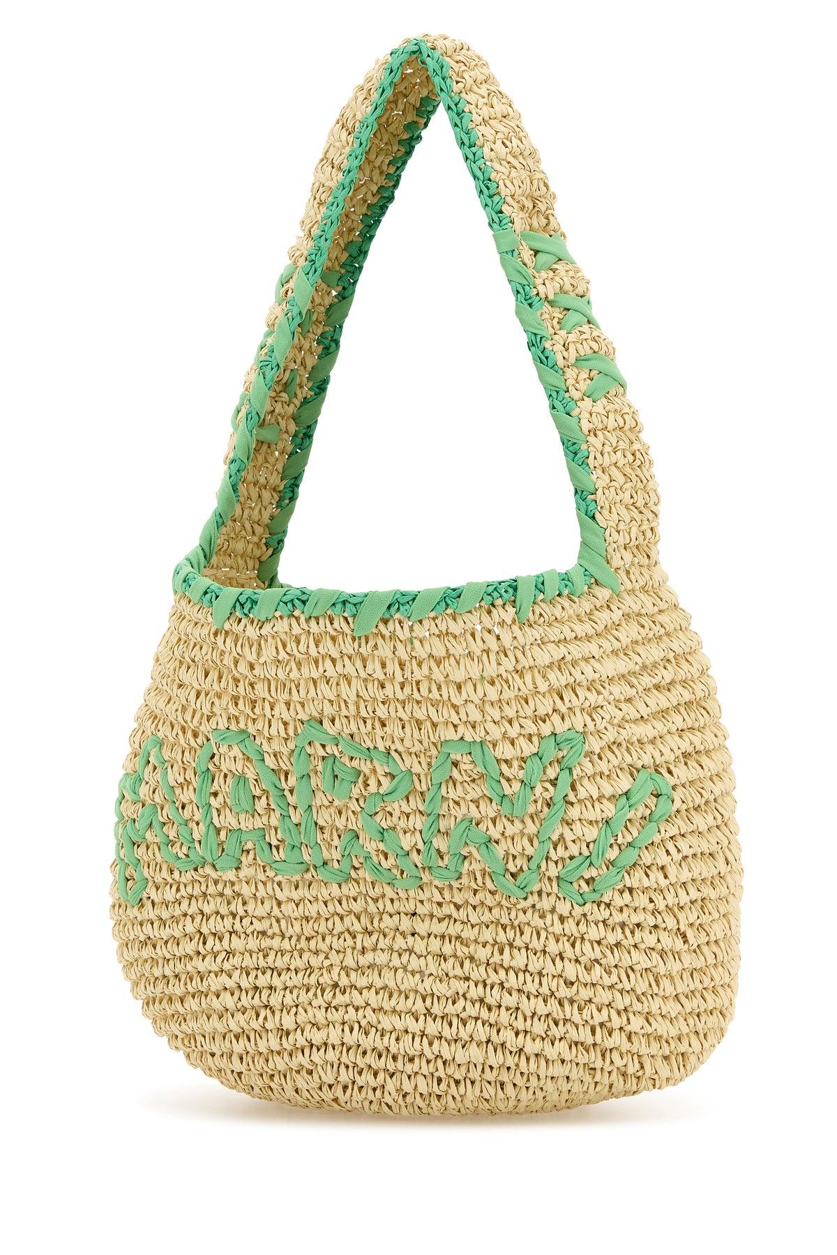 【関税&送料込】Marni Raffia Small Nassa Shoulder Bag Marni Raffia Small Nassa Shoulder Bag in Metallic | Lyst