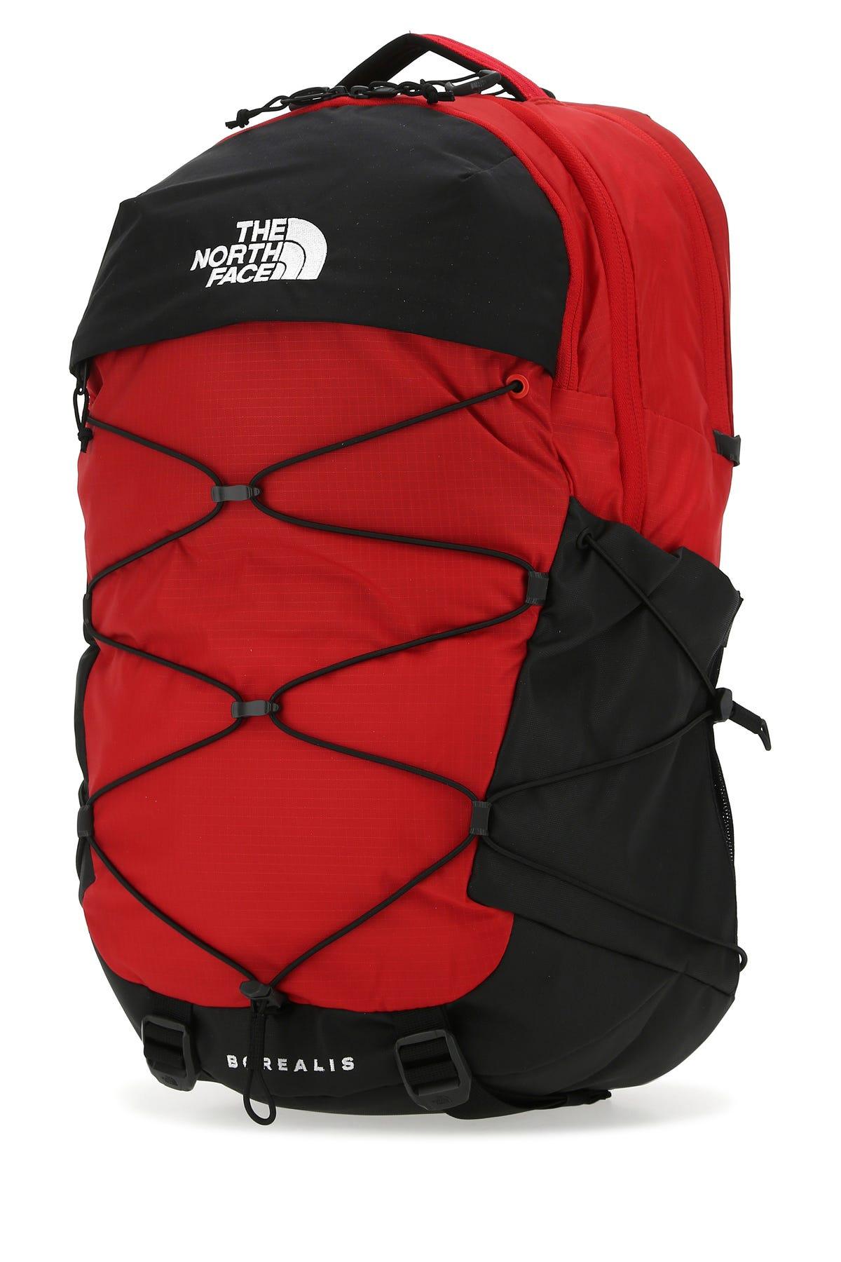 The North Face Synthetic Two-tone Nylon Borealis Backpack in Red for Men |  Lyst