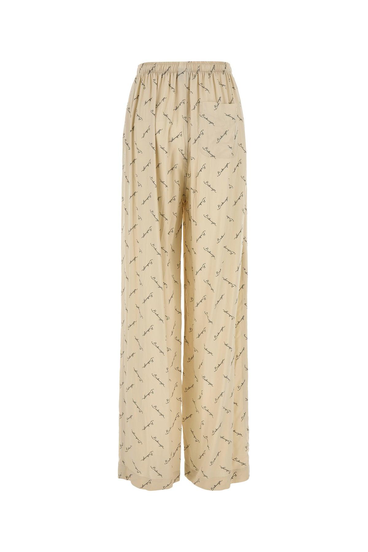 パンツ BALENCIAGA Printed Viscose Pyjama Pant BALENCIAGA ポプリン パジャマパンツ プリント入り | NET-A-PORTER