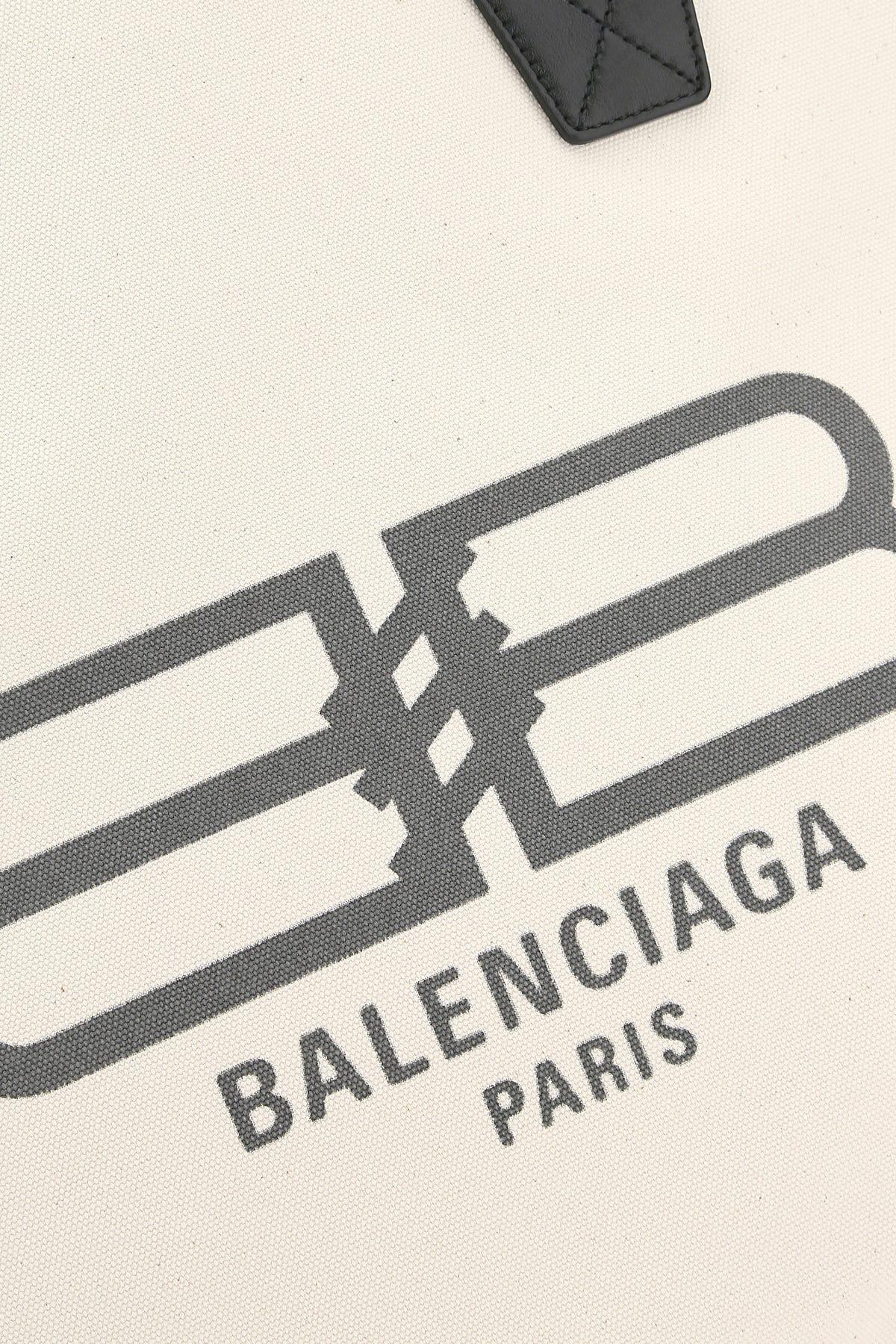 Balenciaga Jumbo Large Logo-print Tote Bag in White | Lyst