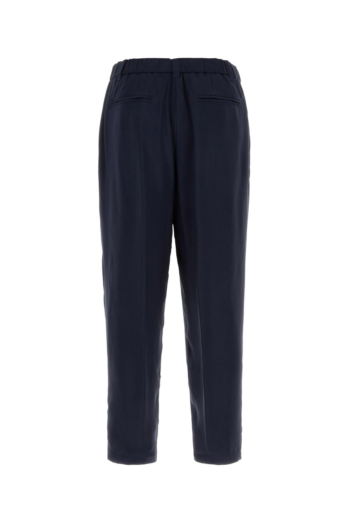 パンツ Giorgio Armani cotton twill pants navy Giorgio Armani Navy Blue Twill Pant for Men | Lyst UK