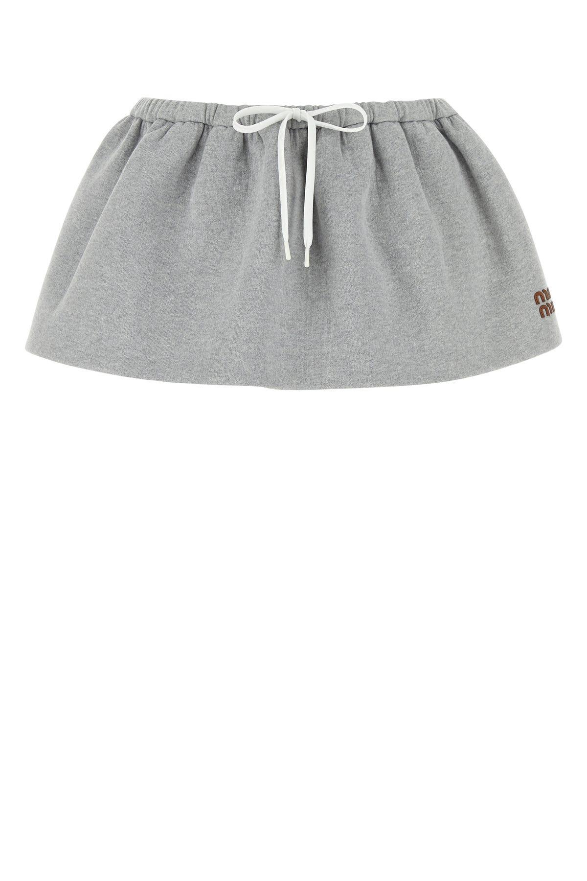 Miu Miu Skirts in Gray | Lyst