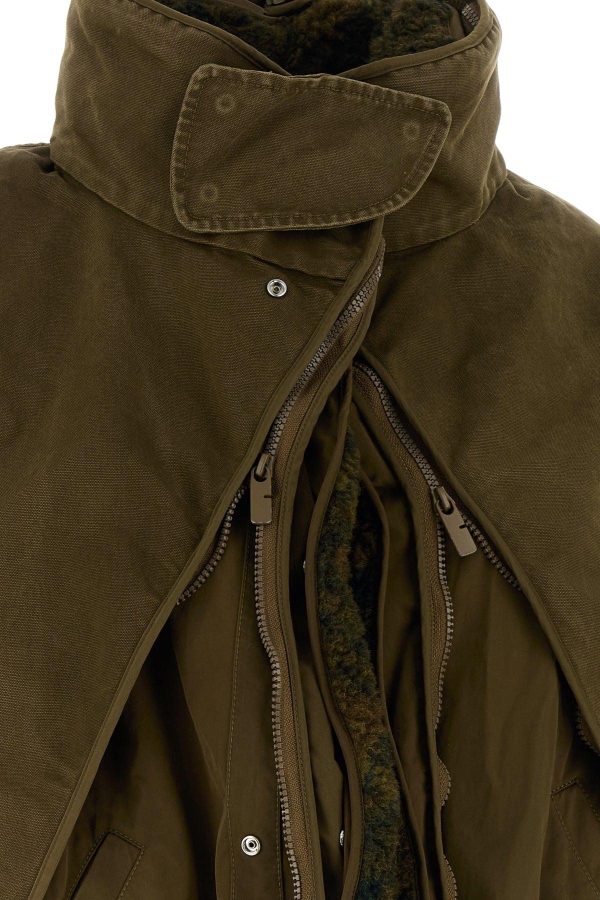 ジャケット Burberry Army Green Gabardine Reversible Jacket Burberry Army Green Gabardine Reversible Jacket | italist