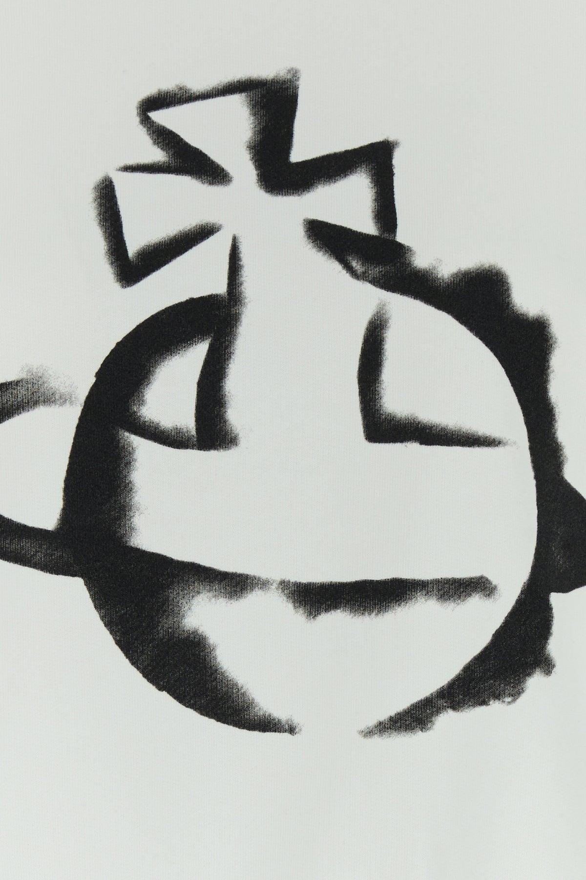 Vivienne Westwood Cotton Oversize Sweatshirt in White | Lyst