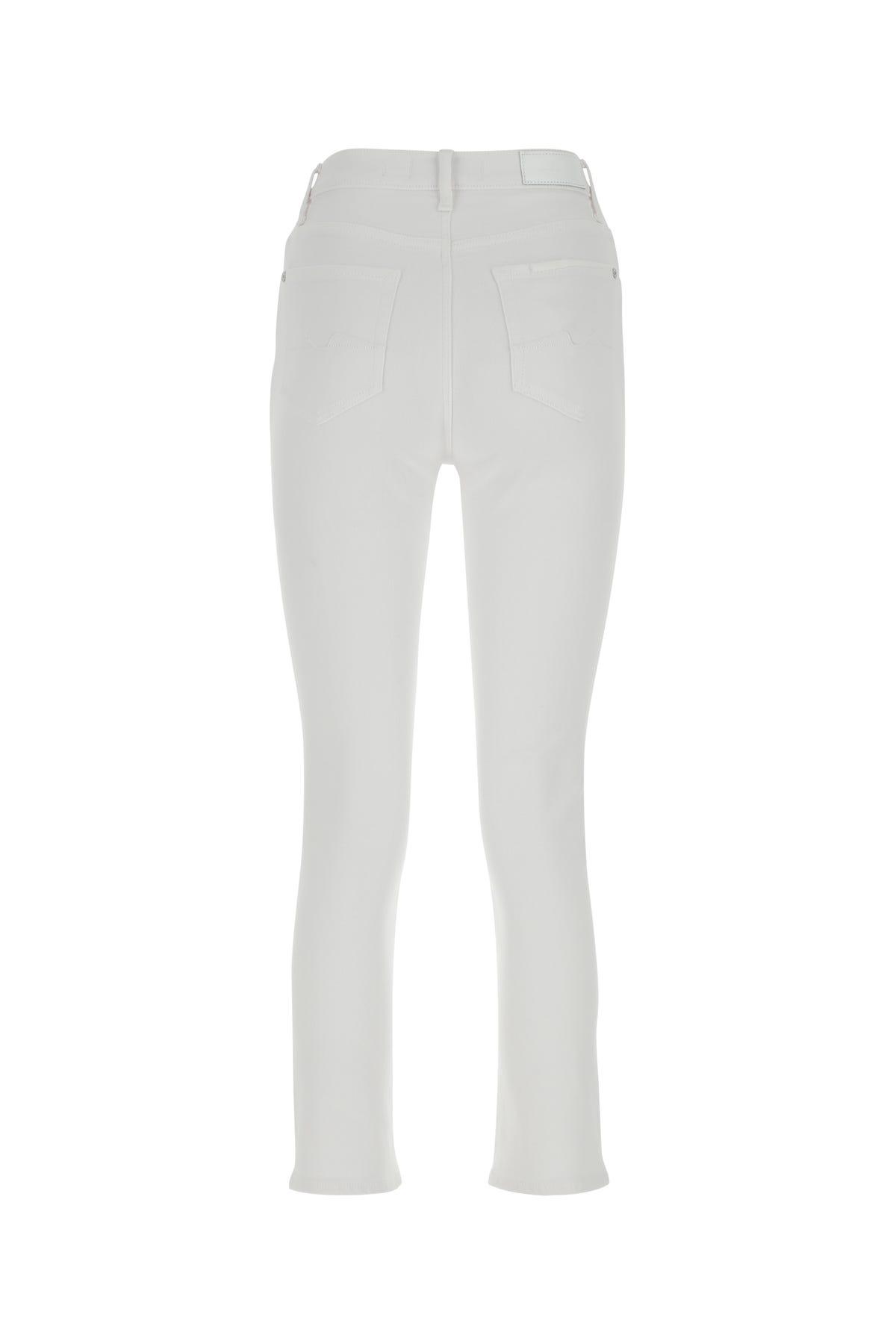 7 For All Mankind Jeans in White | Lyst