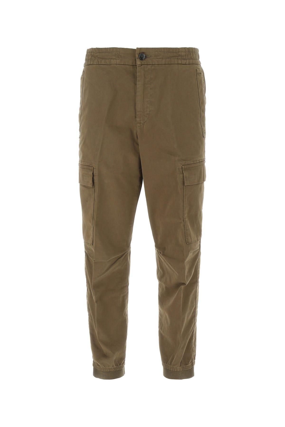 BOSS by HUGO BOSS Stretch Cotton Cargo Pant in Brown (Green) for Men | Lyst