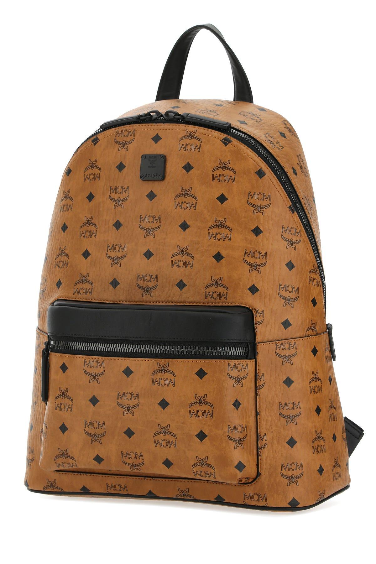 MCM Canvas Stark Backpack in Brown | Lyst