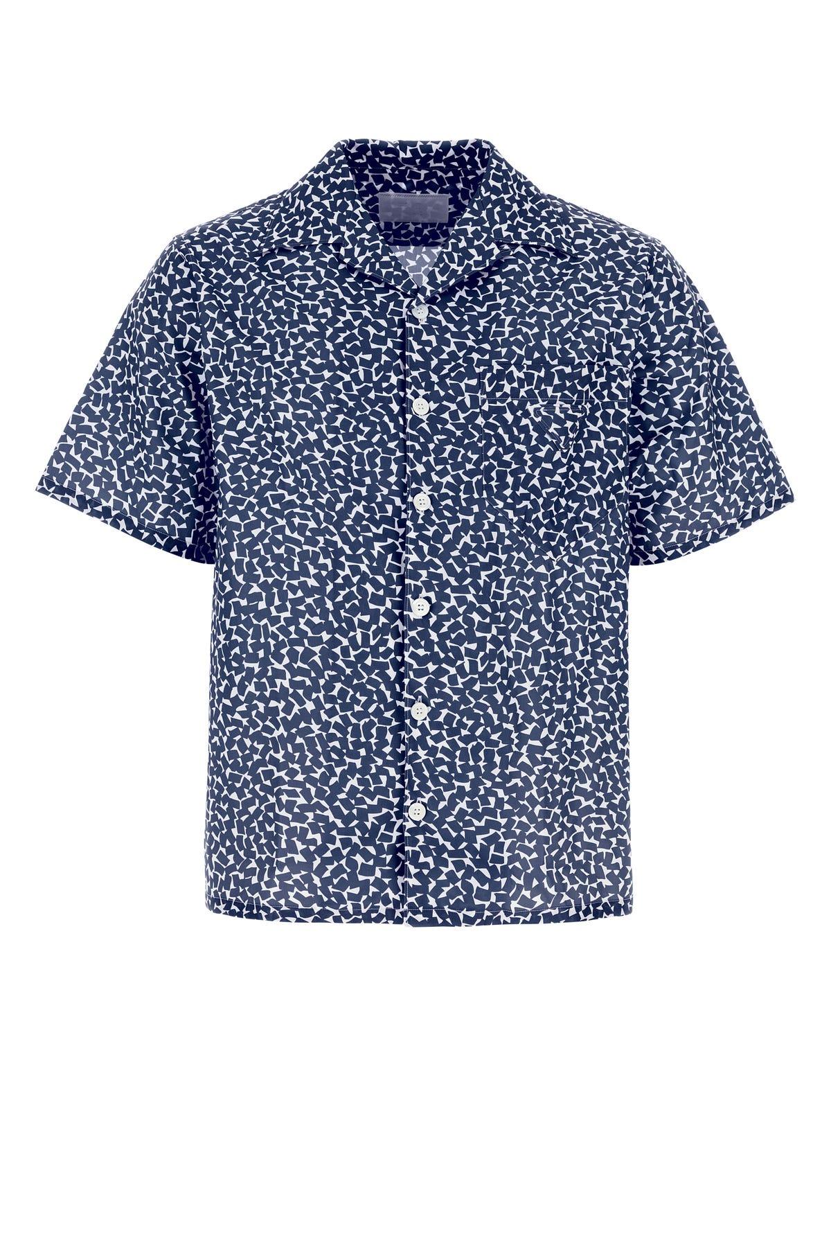 Prada Camicia in Blue for Men | Lyst