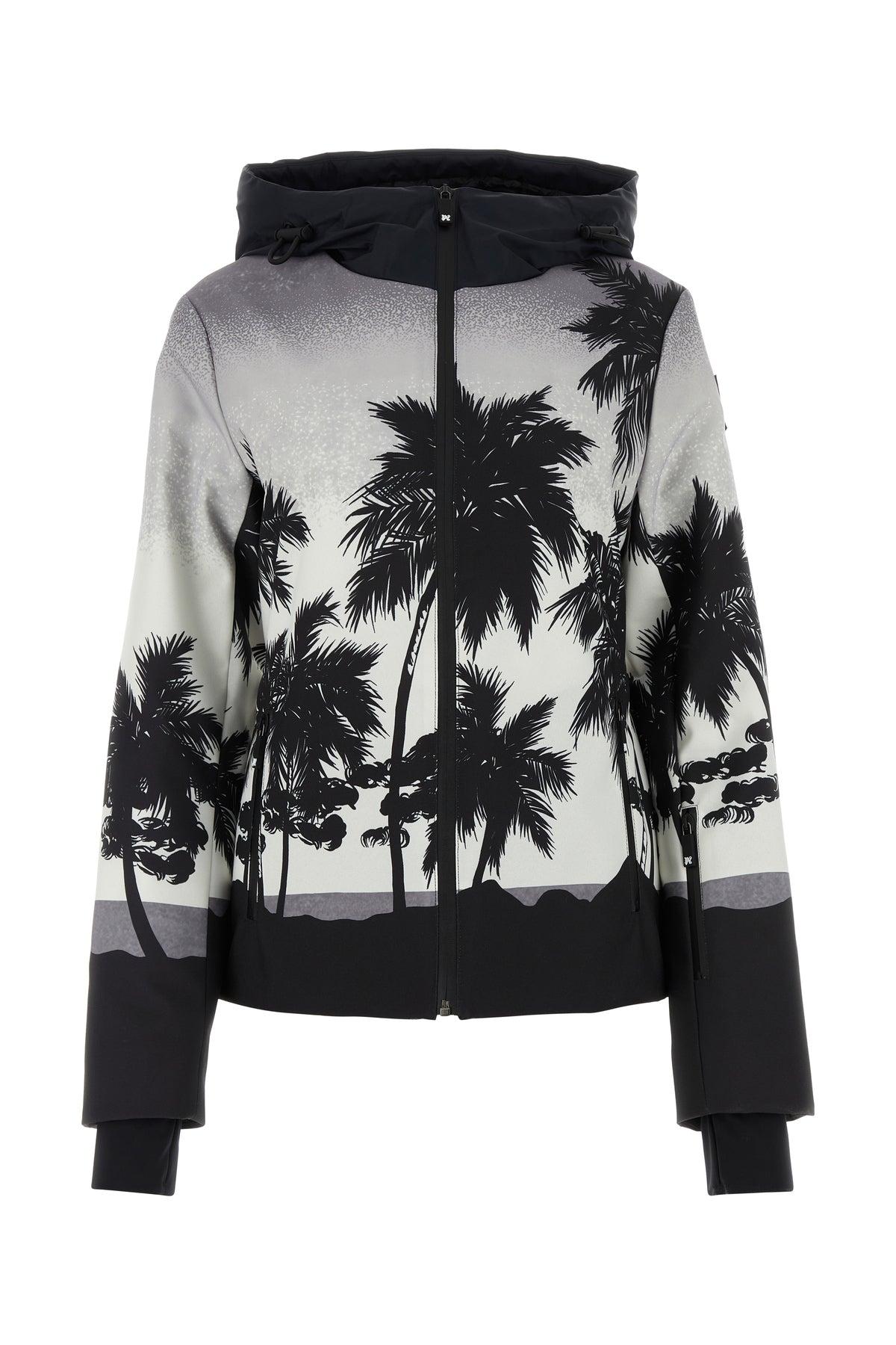ジャケット PALM ANGELS Printed Polyester Palm Ski Jacket Palm Angels Printed Polyester Palm Ski Jacket in Black | Lyst