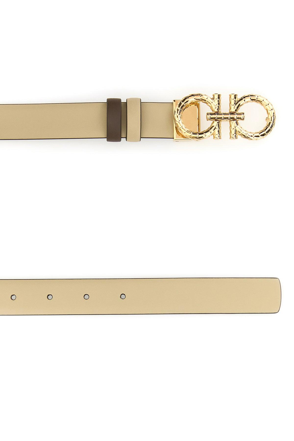 ベルト SALVATORE FERRAGAMO SAND LEATHER REVERSIBLE BELT Ferragamo Salvatore Sand Leather Reversible Belt | Lyst