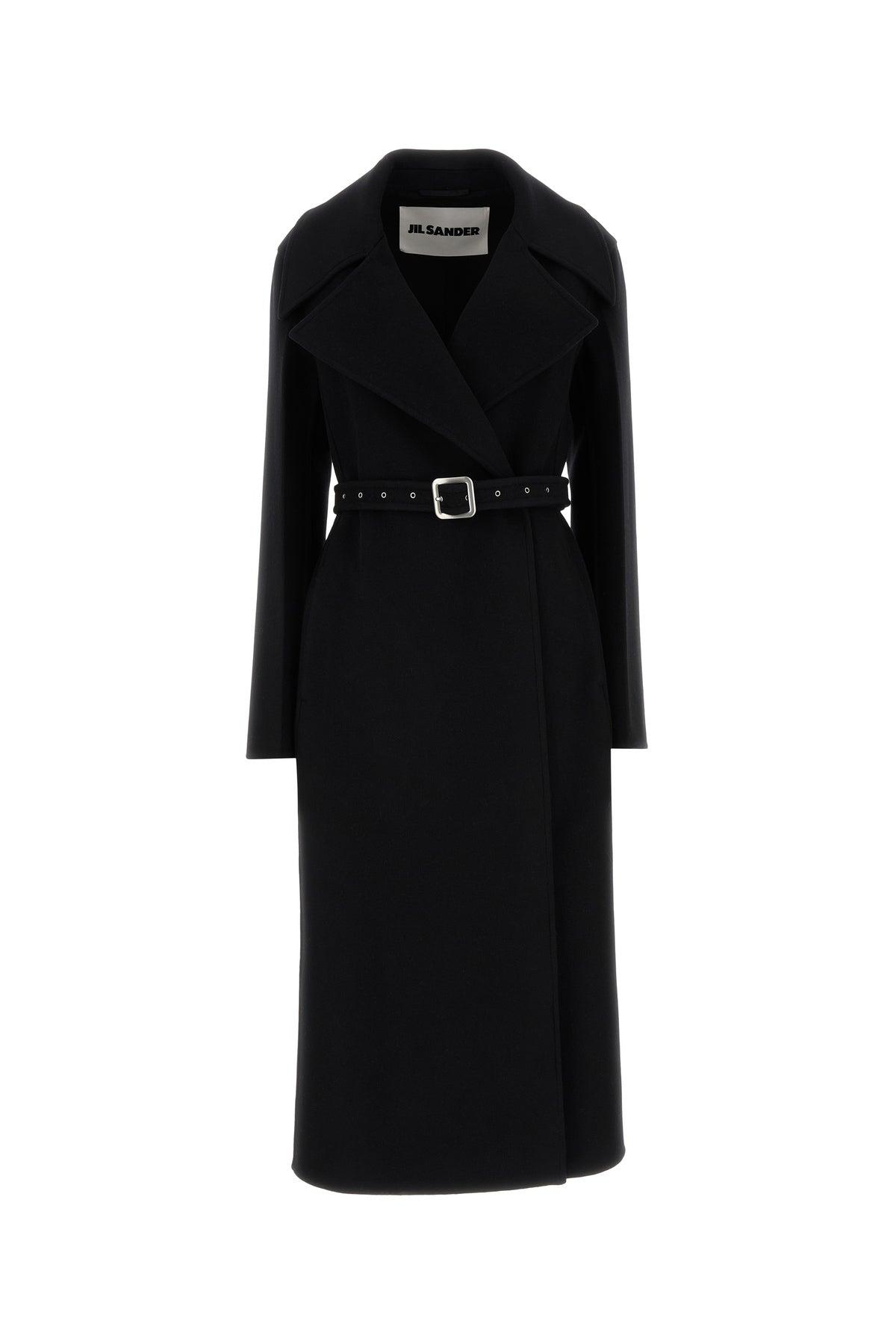 コート JIL SANDER Black Cashmere Coat Cashmere Coat Man | Jil Sander Official Online Store
