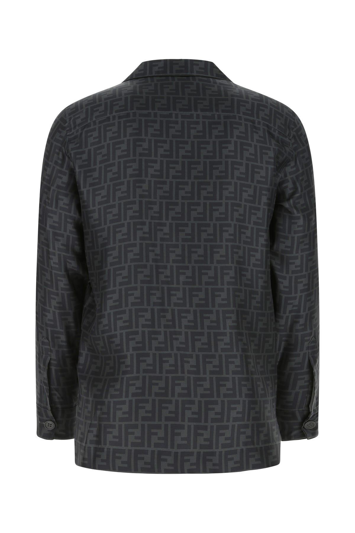 Fendi Silk Shirt Fe in Black for Men | Lyst Fendi Silk Shirt Fe in Black for Men | Lyst