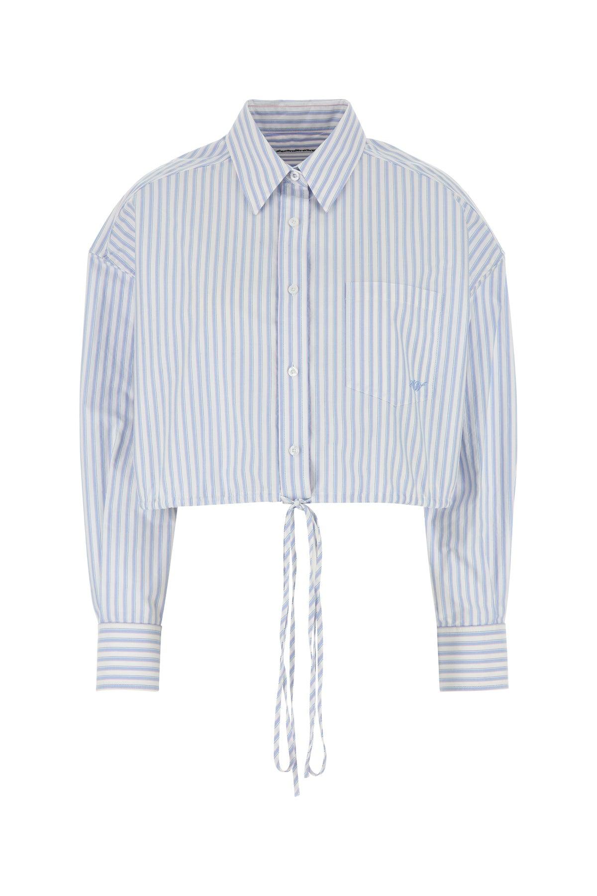 Tシャツ・カットソー Alexander Wang Embroidered oxford oversize shirt T By Alexander Wang Embroidered Oxford Shirt in White | Lyst