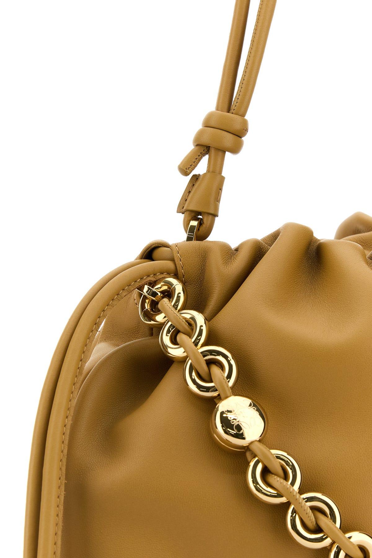 クラッチバッグ LOEWE MUSTARD NAPPA LEATHER LARGE FLAMENCO PURSE CLUTCH Medium Flamenco purse in mellow nappa lambskin Green - LOEWE