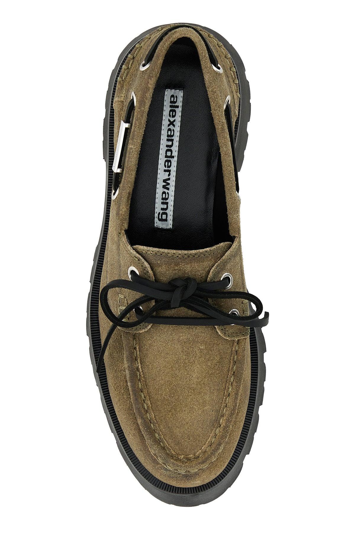 ローファー・オックスフォード Alexander Wang Khaki Suede Carson Loafers Alexander Wang Khaki Suede Carson Loafers | Lyst UK