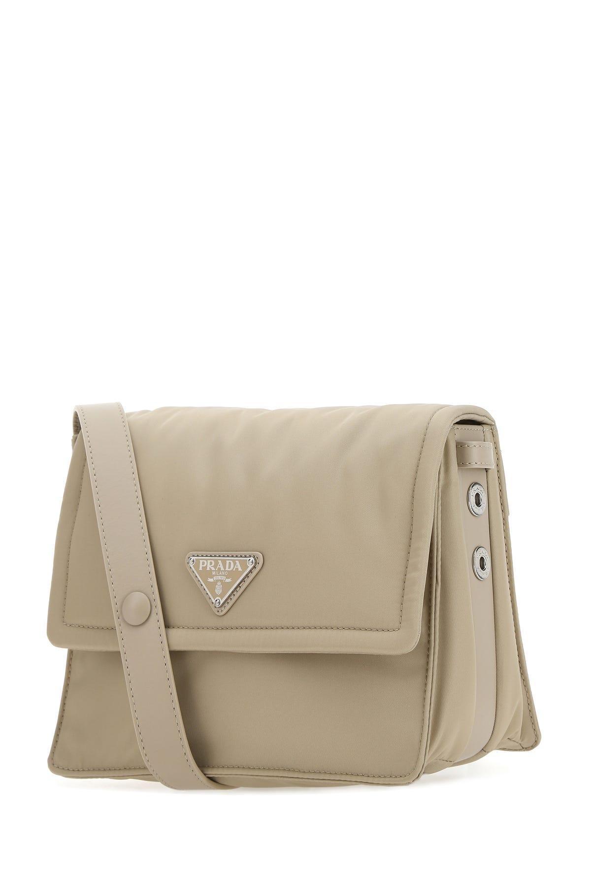 Prada - Women's Small Padded Re-Nylon Shoulder Bag - White - Synthetic