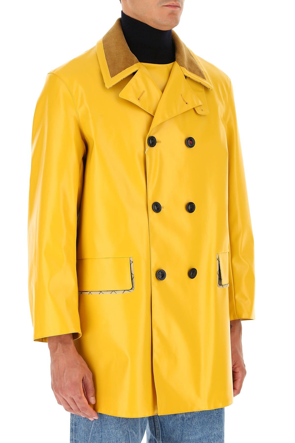 yellow trench coat mens