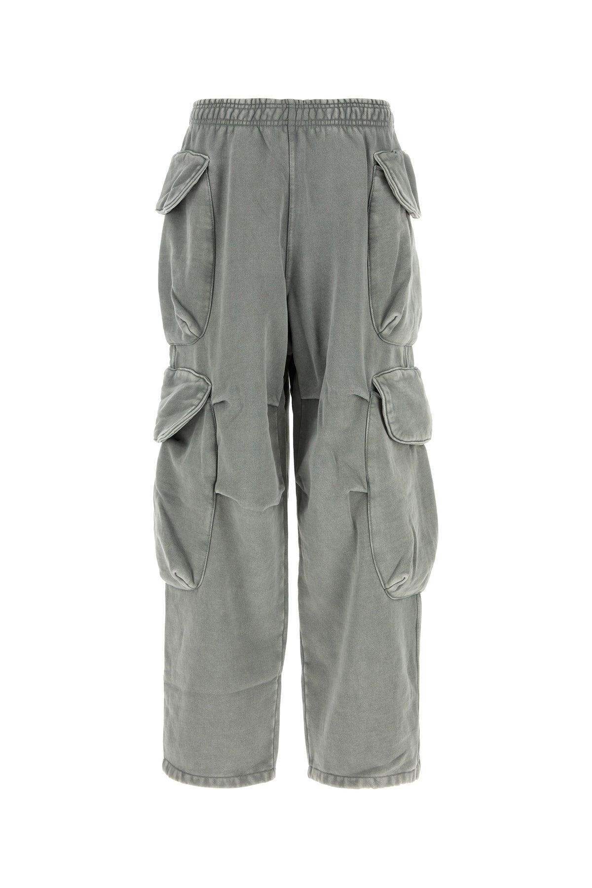 Entire studios Grey Cotton joggers in Gray | Lyst