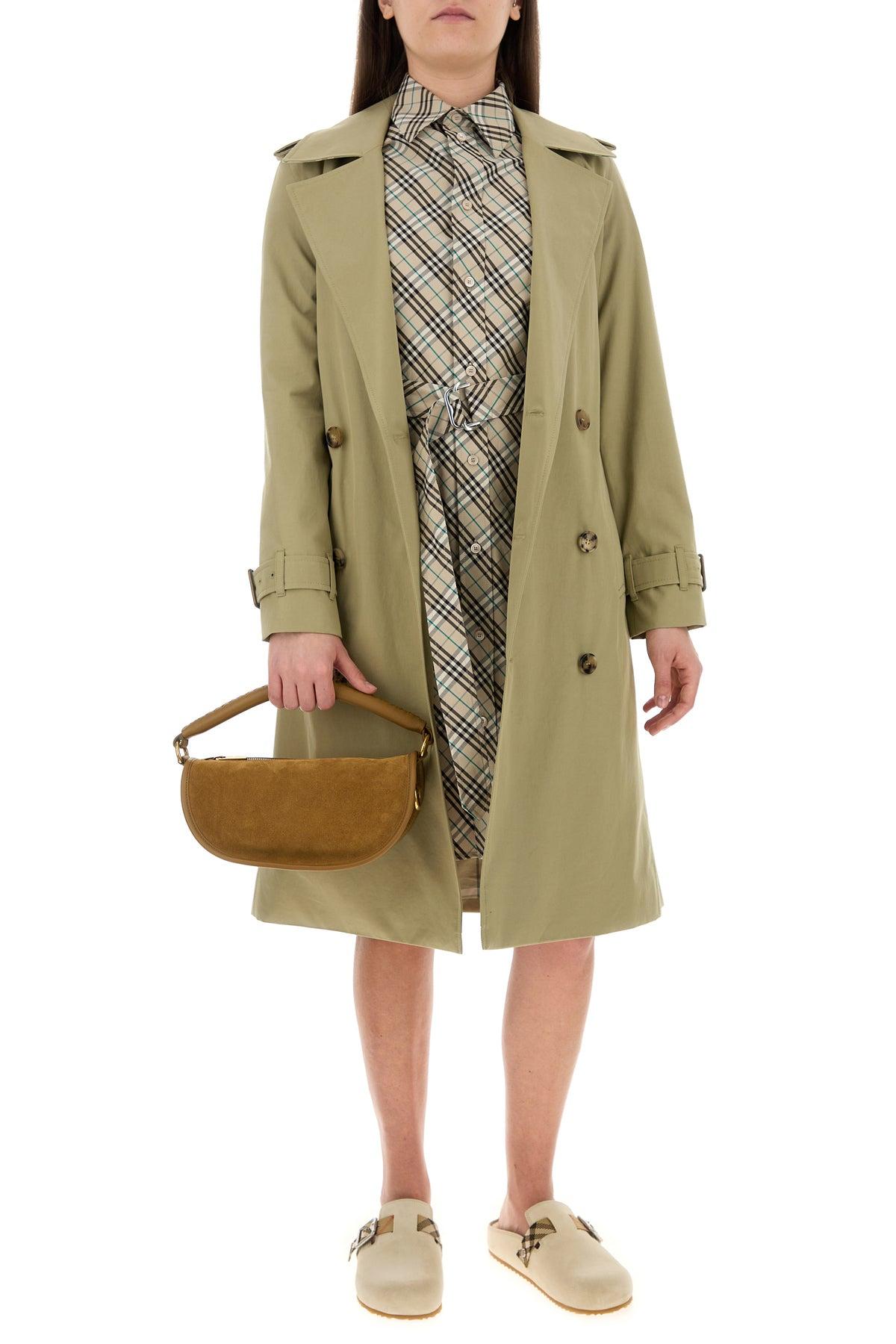 BURBERRY CAMEL SUEDE HEBDEN HANDBAG