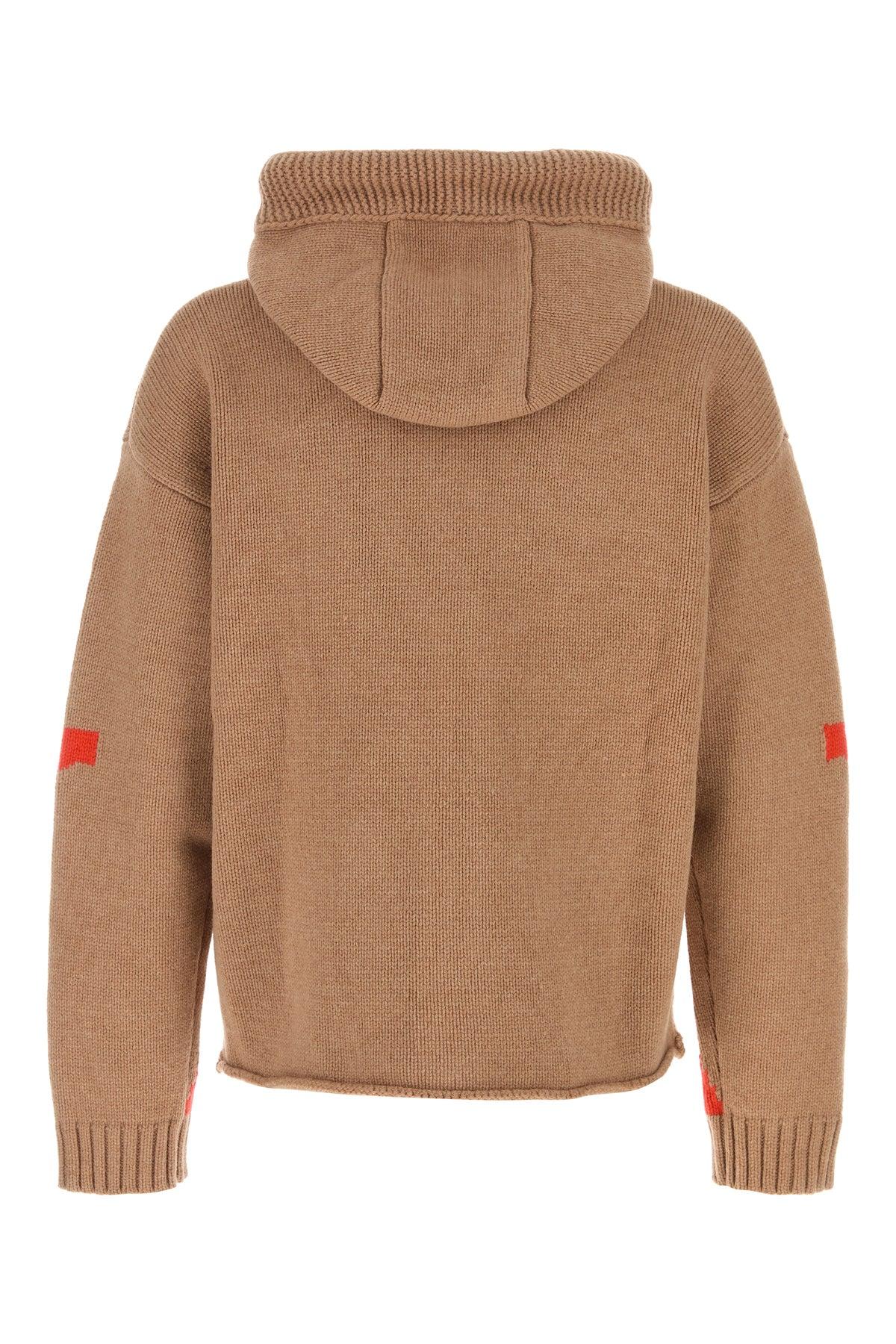 パーカー・フーディ Jw Anderson Camel Wool Sweatshirt JW Anderson Jw Anderson Camel Wool Sweatshirt in Orange | Lyst